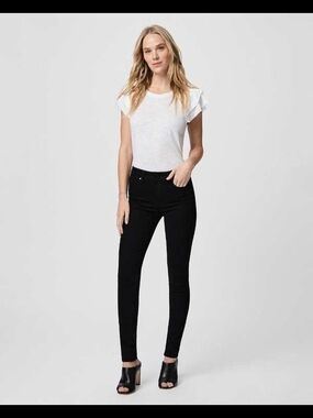 PAIGE Black Hoxton Ultra Skinny Jeans, Sz. 32